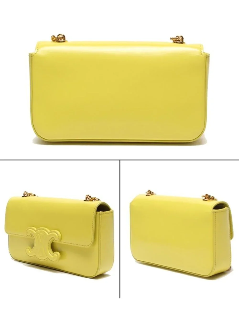 Celine Chain Shoulder Bag Triomphe